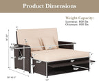 Tangkula Patio Rattan Daybed - Image 5