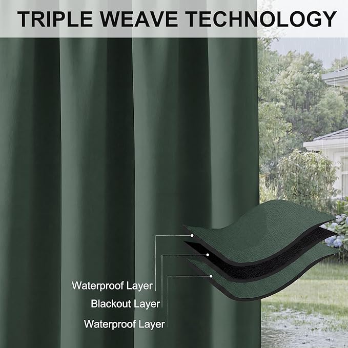 RYB HOME Extra Wide Outdoor Curtains - Image 6