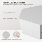 UPHA Outdoor Hexagon Coffee Table, Small Modern Minimalist Accent Tables - Image 4