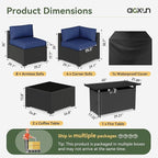 Aoxun 15 Piece Patio Furniture Set - Image 2
