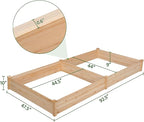 Yaheetech 8×4ft Wooden Horticulture Raised Garden Bed Divisible Elevated - Image 3