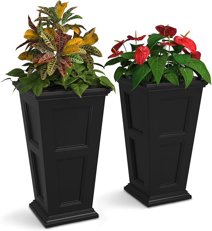 Mayne Fairfield 28-Inch Tall Planter, Weather-Resistant Planter by Mayne