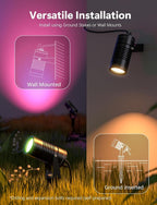 Smart Landscape Lights, APP Controlled RGBCW Color Changing Spot Lights - Image 6