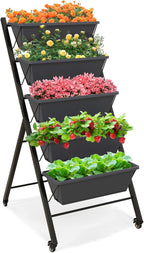 Giantex Vertical Raised Garden Bed on Wheels, Elevated Planter Raised Beds - Image 9