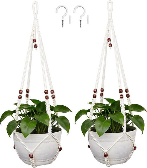 35 Inch Macrame Plant Hanger, Large by Unknown