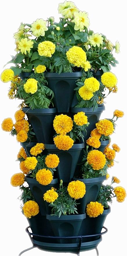 Mr. Stacky 1305-HG 5-Tier Stackable Strawberry, & Vegetable Planter - Image 2