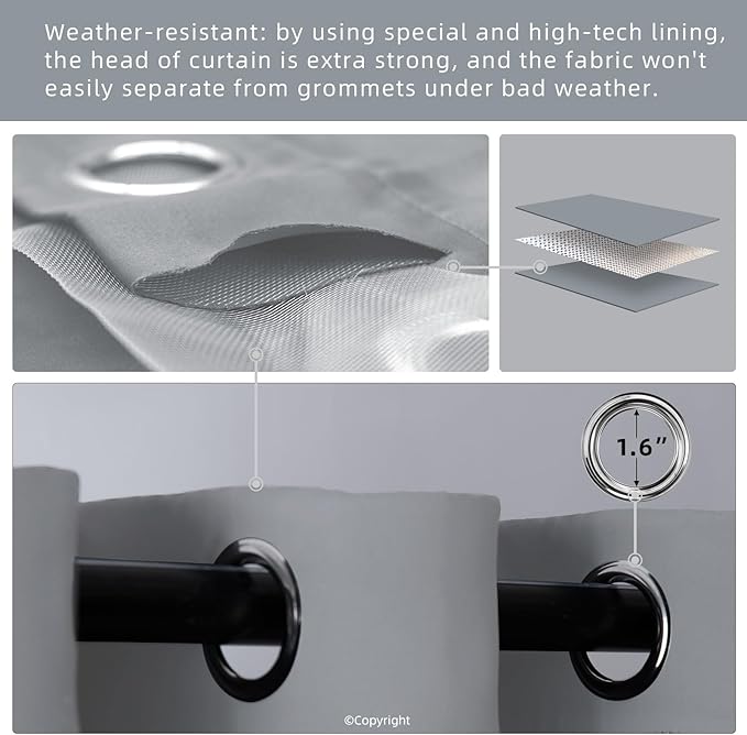 Water Proof Outside Curtains - Image 3