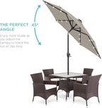 Best Choice Products 7.5ft Outdoor Solar Market Table Patio Umbrella - Image 2