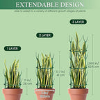 9 Pack Plant Support Stakes & Plant Cage Support Rings, Plant Stakes - Image 2