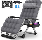 Suteck Oversized Zero Gravity Chair, 33In XXL Lounge Chair w/Removable by Suteck
