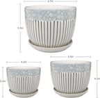 Ton Sin Grey Flower Pots, Texture Planter - Image 2