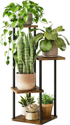 Tall Plant Stand Indoor 4 Tiered Plant Shelf by Gentingbro
