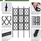 5.25FT Garden Trellis for Climbing Plants Outdoor, Metal Wall Lattice Climbing - Image 7