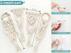 Melphoe 4 Pack Air Plants Holders Stand Air Fern Macrame Plant Hanger Indoor - Image 7