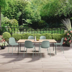 2xhome Modern Stackable Armless Dining Chair | Plastic Shell Seat - Image 8