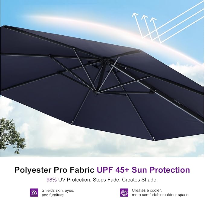 PURPLE LEAF 10 Feet Patio Umbrella - Image 6