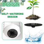 4 Pack 8 inch Plastic Self Watering Hanging Planters, Round Hanging Basket - Image 3