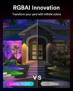 Lumary 56FT Smart Landscape Lights Gen2, 6 Pack RGBAIWW Color Changing - Image 3