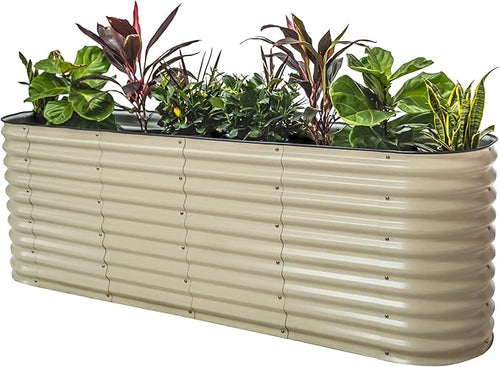 32" Extra Tall Raised Garden Bed Kits, 3.5 x 6.5 x 2.7ft Deep Root 9 in 1 by VegoGarden