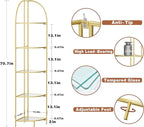 Crofy Foldable 5 Tier Corner Shelf, Metal Corner Plant Stand - Image 3