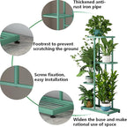 LINZINAR Metal 4 Tier 5 Potted Indoor Outdoor Plant Stand Shelf Planter Display - Image 5