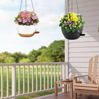 10 inch Hanging Planters for Indoor Plants, 3 Pack Self-Watering Hanging - Image 6