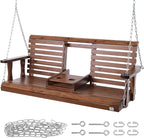VEVOR Wooden Porch Swing 5 ft, Patio Bench Swing - Image 9