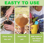 4-Pack Terracotta Self-Watering Spikes | Eco-Friendly Iron-Rich Clay Olla - Image 5