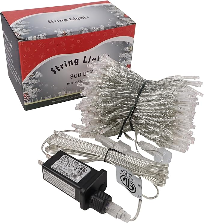 LJLNION 300 LED Christmas Lights, Extra Long 98.5FT Xmas String Lights Outdoor - Image 9