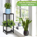 Plant Stand Indoor Outdoor Heavy Duty Wrought Iron Pedestal Stands Metal Plant - Image 5
