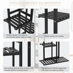 Laiensia Bamboo Plant Stand Rack 6 Tier, Indoor&Outdoor Planter Display Shelves - Image 7