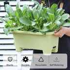 Self-Watering Rectangle Planter Boxes 8-Pack, 15.7-Inch Window Box Planter - Image 4