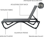 Kozyard Outdoor Chaise Lounge Chair, Full Flat Adjustable Patio Lounger - Image 6