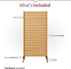 6.1ft H x 3ft W Freestanding or Surface Mounted Enclo Tiaga Privacy Screen - Image 6