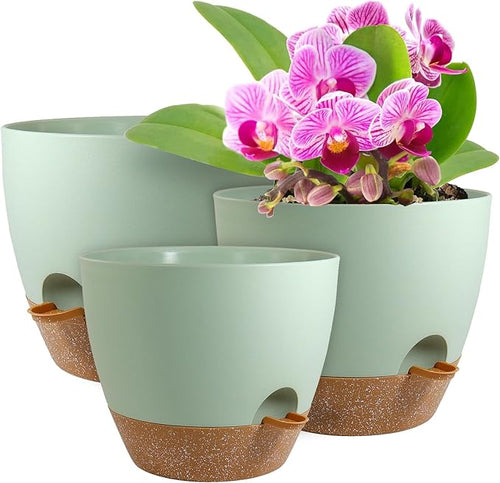 10/9/8 inch Self Watering Pots, Plant Pots by WSMKSZ