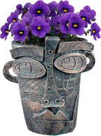 Picasso Abstract Face Flower Pot, Unique Resin Crafted Planter by Unknown