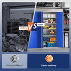 Yizosh Metal Garage Storage Cabinet - Image 9