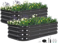 3 in 1 Galvanized Raised Garden Bed by BIRDSINYARD