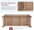 Stoog All-Weather Outdoor Bench, 2-Person Poly Lumber Garden Bench - Image 5