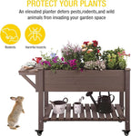 Aivituvin Raised Garden Bed on Wheels, Elevated Plant Boxes Outdoor Large - Image 6