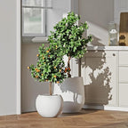 10 H x 14" Dia Round Fiberstone Planter - Image 4