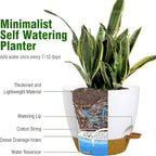 8 inch Self Watering Pots, 2 Pack Plastic Planters - Image 5