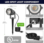 L LOHAS LED Green Spotlight Outdoor, Tree Spot Lights - Image 9