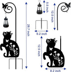 Solar Dog and Cat Lantern Garden Stakes - Image 3