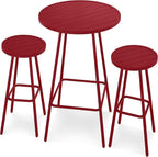 Best Choice Products 3-Piece Patio Dining Set, Bar Height, Outdoor Bistro Set by BestChoiceProducts