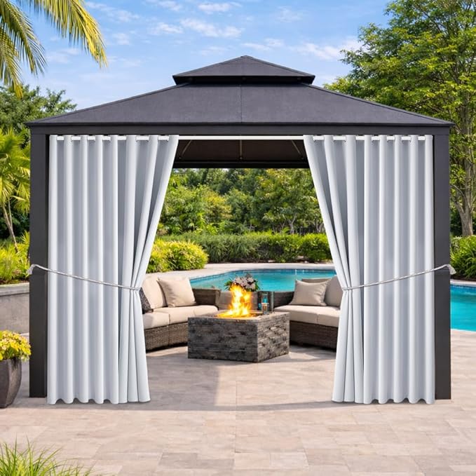 Outdoor Indoor Curtains W105 x L108 by DivaenCamino