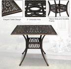 VINGLI 5-Piece Outdoor Patio Dining Set, Cast Aluminum All-Weather Outdoor - Image 6