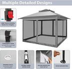 COBIZI 11x11 Pop Up Gazebo One-Push Canopy Tent, Carpas Para Patio, Outdoor - Image 8