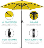 Best Choice Products 7.5ft Outdoor Solar Market Table Patio Umbrella - Image 5