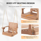 VINGLI Heavy Duty 880 LBS HDPE Porch Swing Outdoor - Image 4